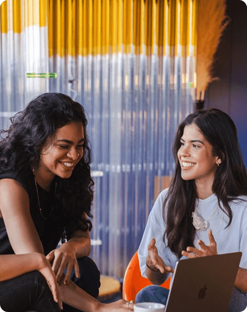 Women collaborating in a SheCareers workshop
